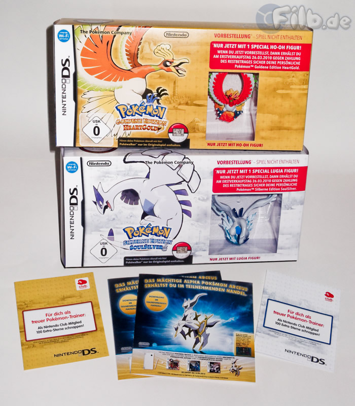 As&iacute; luce la caja promocional de HeartGold y SoulSilver (versi&oacute;n alemana).