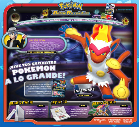 Web Oficial de Pok&eacute;mon Battle Revolution Europa y M&aacute;s sobre Smash Bros Brawl