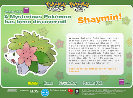 Nuevo ending de Pokémon en alta definición y Shaymin de GAME