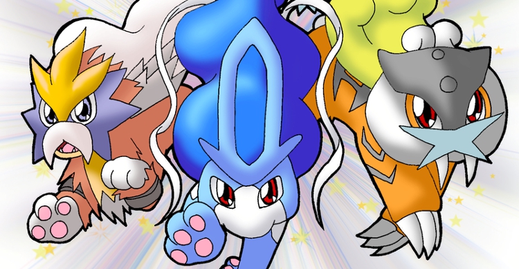 Shining Raikou, Shining Entei y Shining Suicune, repartidos en Estados Unidos