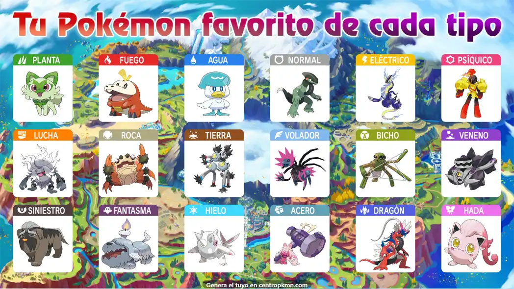 Pokémon inicial tipo planta favorito