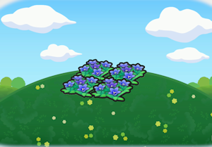 Hábitat Lecho de flores majestuoso