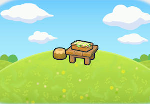 Hábitat Mesa con sándwiches vegetales