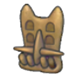 Cráneo de fósil escudo