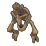 Tronco de fósil alado