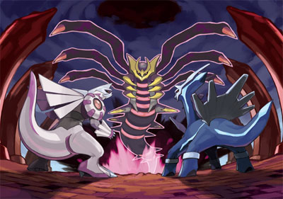 Palkia, Dialga, Giratina Artwork