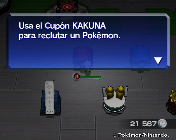 Cambiamos Cupón en edificio Reclutar Pokémon - Pokémon Rumble