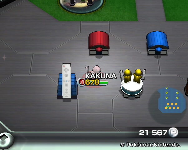 Recogemos el muñeco Kakuna - Pokémon Rumble