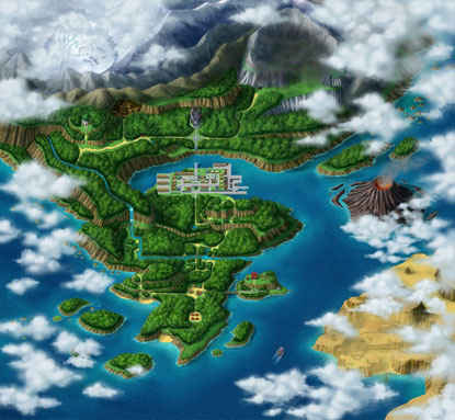 Mapa de Almia, Pokémon Ranger: Sombras de Almia