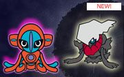 Muñecos de Darkrai y Deoxys para el Dream World