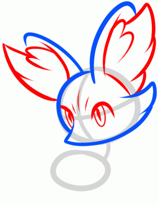 Cómo dibujar a Fennekin Paso 3