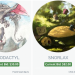 Subasta de ilustraciones Pokémon para ayudar a niños discapacitados