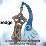 Confirmado oficialmente nuevo Pokémon: Honedge