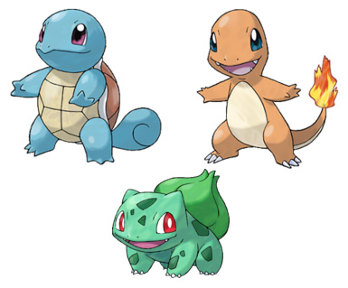 Iniciales Pokémon Rojo y Azul