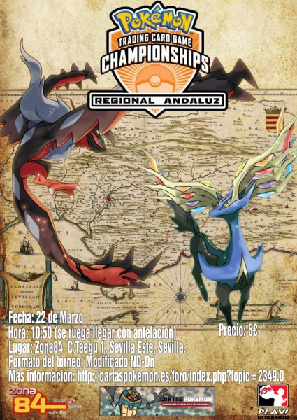 cartel 1r torneo regional andaluz pokemon tcg-jcc