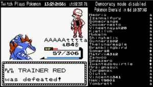 Pokémon Cristal superado: Red ha sido derrotado (#TwitchPlaysPokémon)
