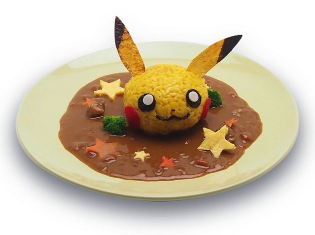 arroz curry pikachu