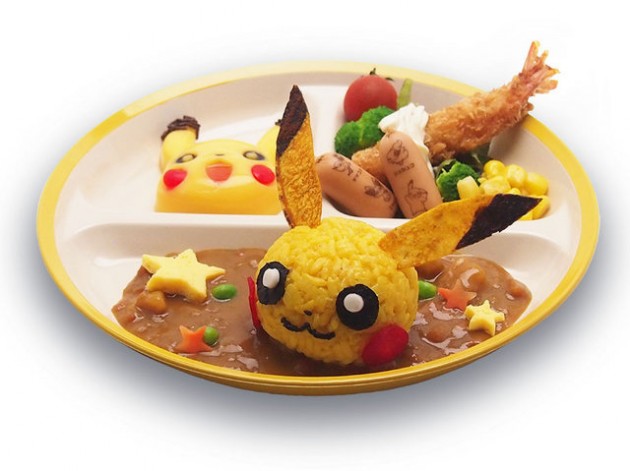 camarones salchichas curry pikachu