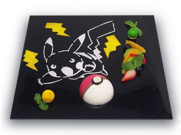 mousse yogurt frambuesas pikachu