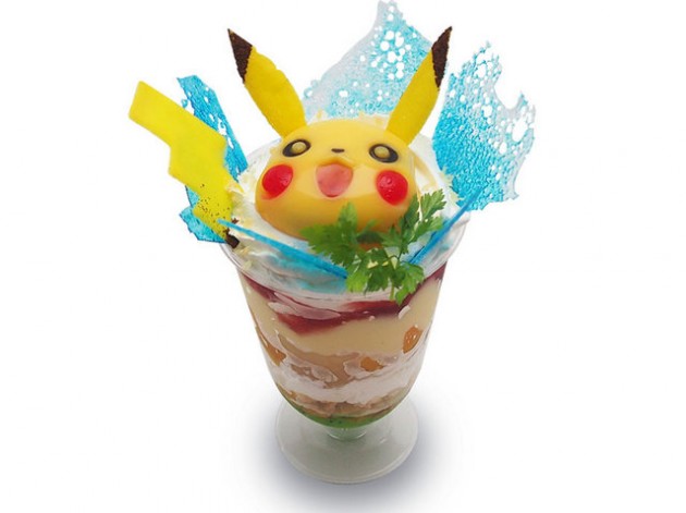 parfait frutas puddin pikachu