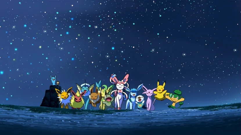 Captura de Eevee y sus amigos