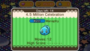 Manaphy celebra las 4.5 millones de descargas y la fase Safari vuelve a Pokémon Shuffle
