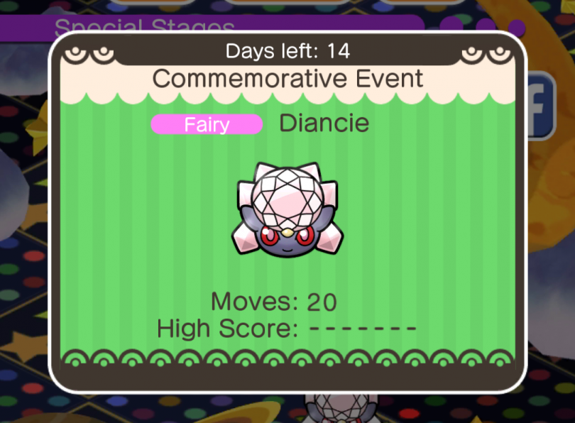 Pokemon Shuffle Diancie