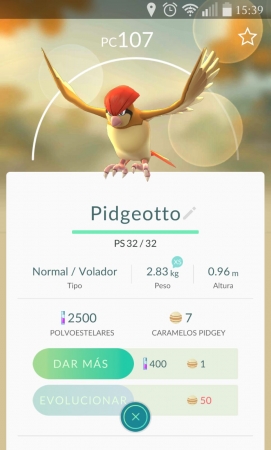 Pidgeotto Evolucion