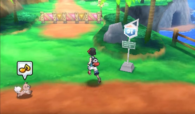 Rockruff interact