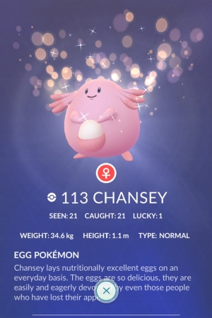 pokemon suerte chansey 02 pokemon go