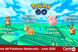 Pokémon GO: Horas del Pokémon destacado de Junio 2020