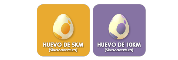 Huevos 5km 10km Sincroaventura Pokemon Go