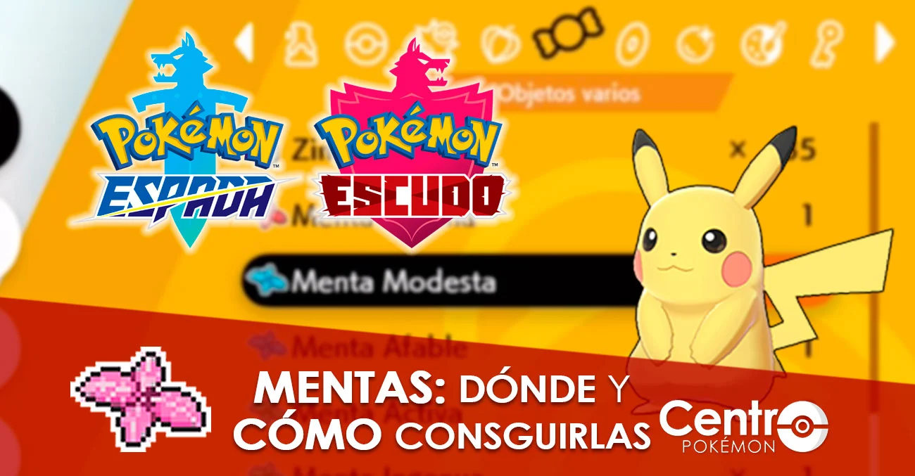 Mentas Como Y Donde Conseguirlas Pokemon Espada Escudo