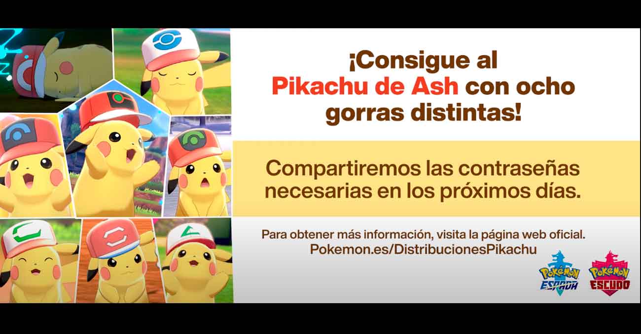 Pikachu Ash Pokemon Espada Escudo
