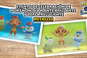 Celebración de Pokémon Diamante Brillante y Perla Reluciente en Pokémon GO
