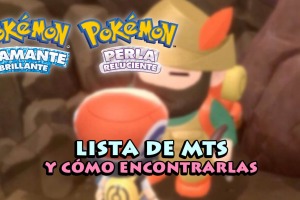 Todas las MTs y dónde encontrarlas en Pokémon Diamante Brillante y Perla Reluciente