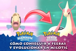 Cómo conseguir a Feebas y Milotic en Pokémon Diamante Brillante y Perla Reluciente