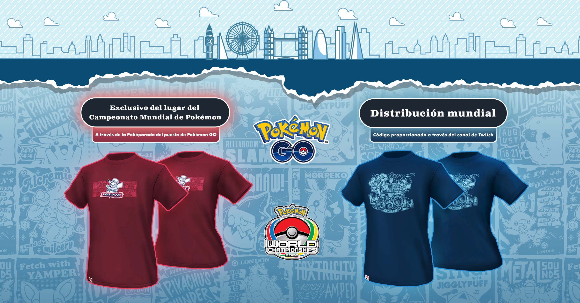 Camisetas Mundial Pokemon Go