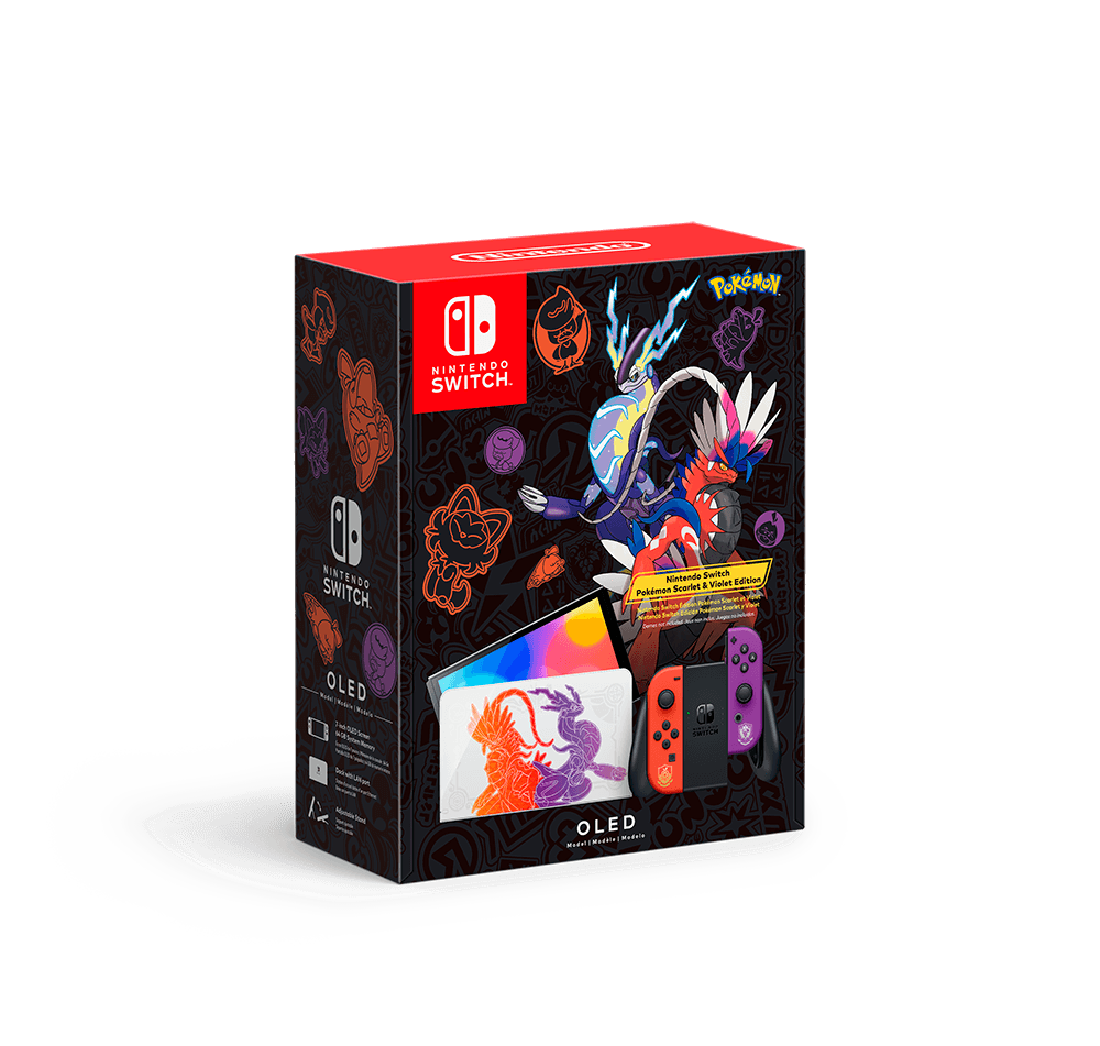 Caja Nintendo Switch Oled Pokemon Scarlet Violet