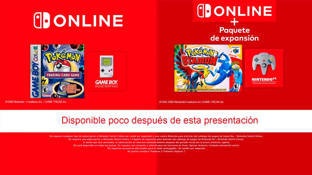 Tcg Pokemon Stadium2 Nintendo Switch Online