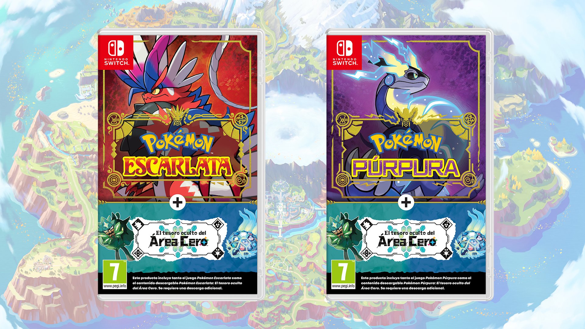 Anuncian edición física de Pokémon Escarlata y Púrpura con el DLC El Tesoro  Oculto del Área Cero incluido • Centro Pokémon
