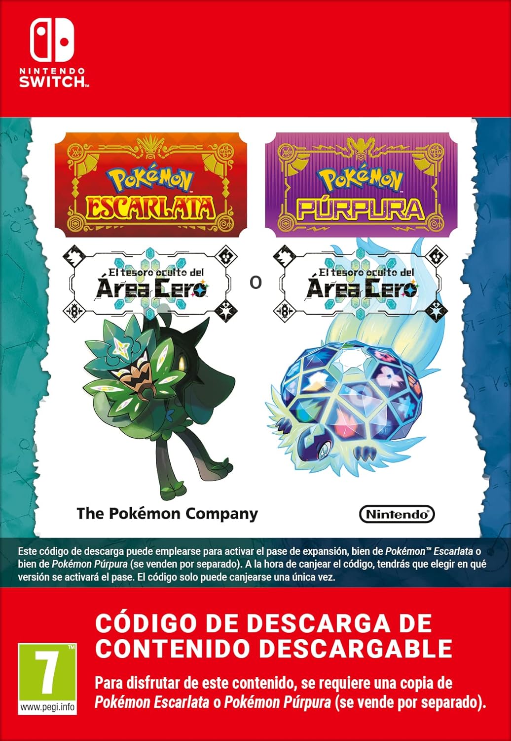 Codigo Descarga Tesoro Oculto Del Area Cero Pokemon Escarlata Purpura