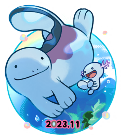 Wooper Y Quagsire Pegatina