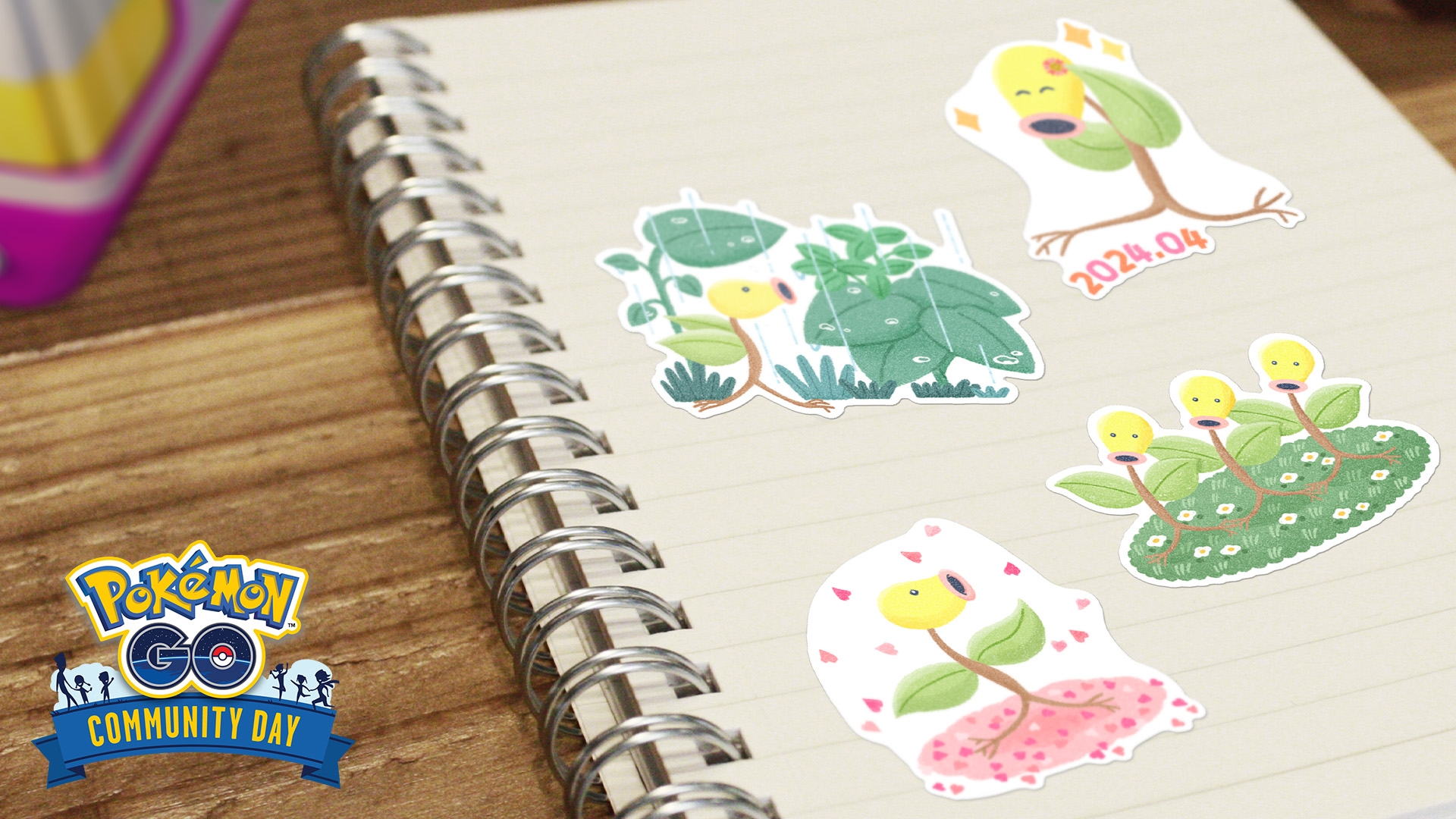 Pegatinas Dia De La Comunidad Bellsprout