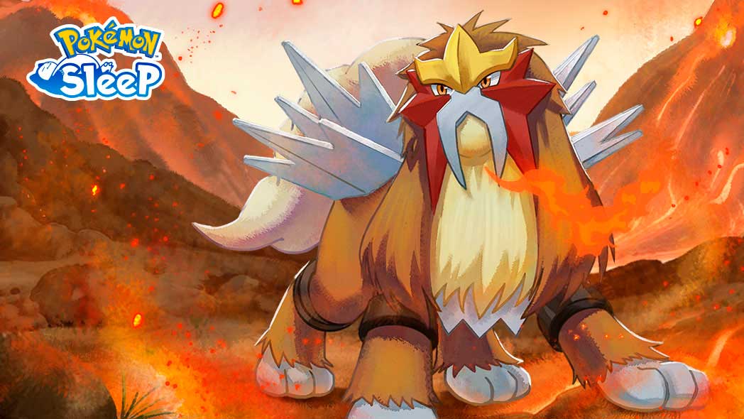 Pokemon Sleep Entei Portada