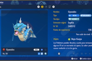 Gyarados Regalo Misterioso Singapur Pokemon Escarlata Purpura 01