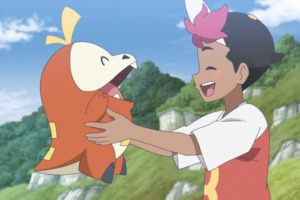 Pokémon Escarlata y Púrpura anuncia la distribución del Fuecoco de Roy del anime Horizontes Pokémon