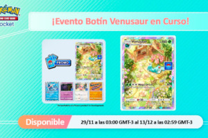 Recompensas del evento botín Venusaur para Pokémon TCG Pocket