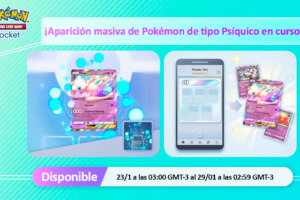 Recompensas del evento Aparición masiva de Pokémon de tipo Psíquico para Pokémon TCG Pocket
