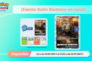 Evento botín Blastoise para Pokémon TCG Pocket: Recompensas